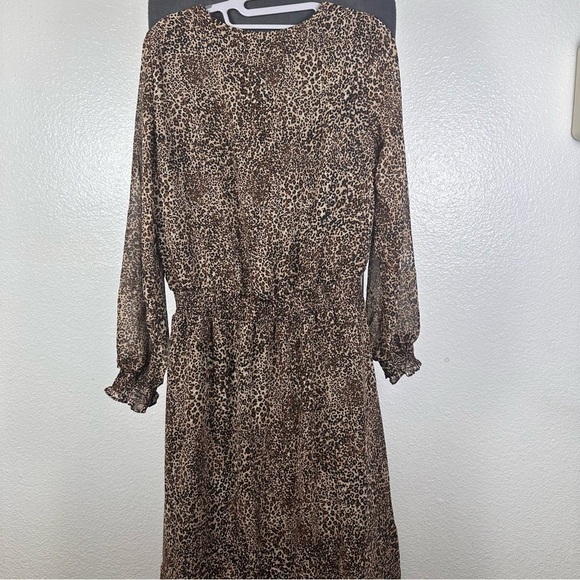 1 State Women’s Elegant Leopard Print Dress Size S - Picture 4 of 7